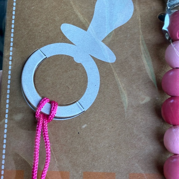 Pink Pacifier Clip - Picture 3 of 9